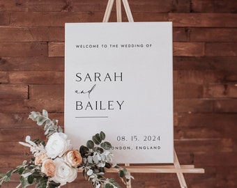 Wedding Welcome Sign, Minimalist Wedding Welcome Sign, Bohemian Wedding Welcome Sign Template, Modern Wedding Welcome Sign, #Vilza