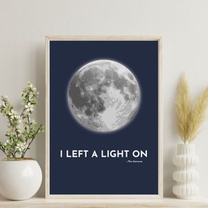Art print: saying | Spiritual | Moon | Minimalist Poster | Quote Moon | Poster Spiritual Living Room
