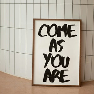 Art Print: Poster Typography | Minimalist Poster | Black White | Poster living room | Poster gift