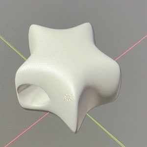 Instant Download: Giant Star Bead STL File for 3D Printing Giant Friendship Bracelet Sashes & Christmas Tree Garlands - 61mm Size!