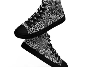 Sneakers alte Black White Coral / Streetwear in tela Ocean Reef
