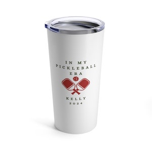 Custom Pickleball Tumbler With Name And Date Pickleball Gift Idea Pickleball Lover Pickleball Life Pickleball Cup Personalized Tumbler Gift
