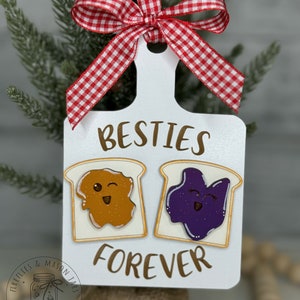 Peanut Butter & Jelly Besties Forever Christmas Ornament, Perfect Gift for your Bestie