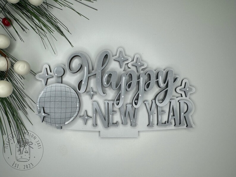 New Years Eve Addon for Large Flower Baskets and More. Interchangeable