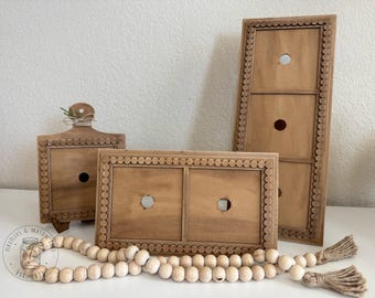 Marcos cuadrados para letreros / Letreros intercambiables de 4.25" / Decoración del hogar