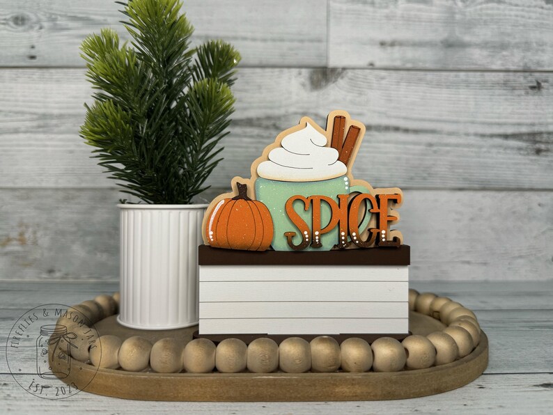 TINY PUMPKIN SPICE Insert, Interchangeable Flower Basket, Flowerpot