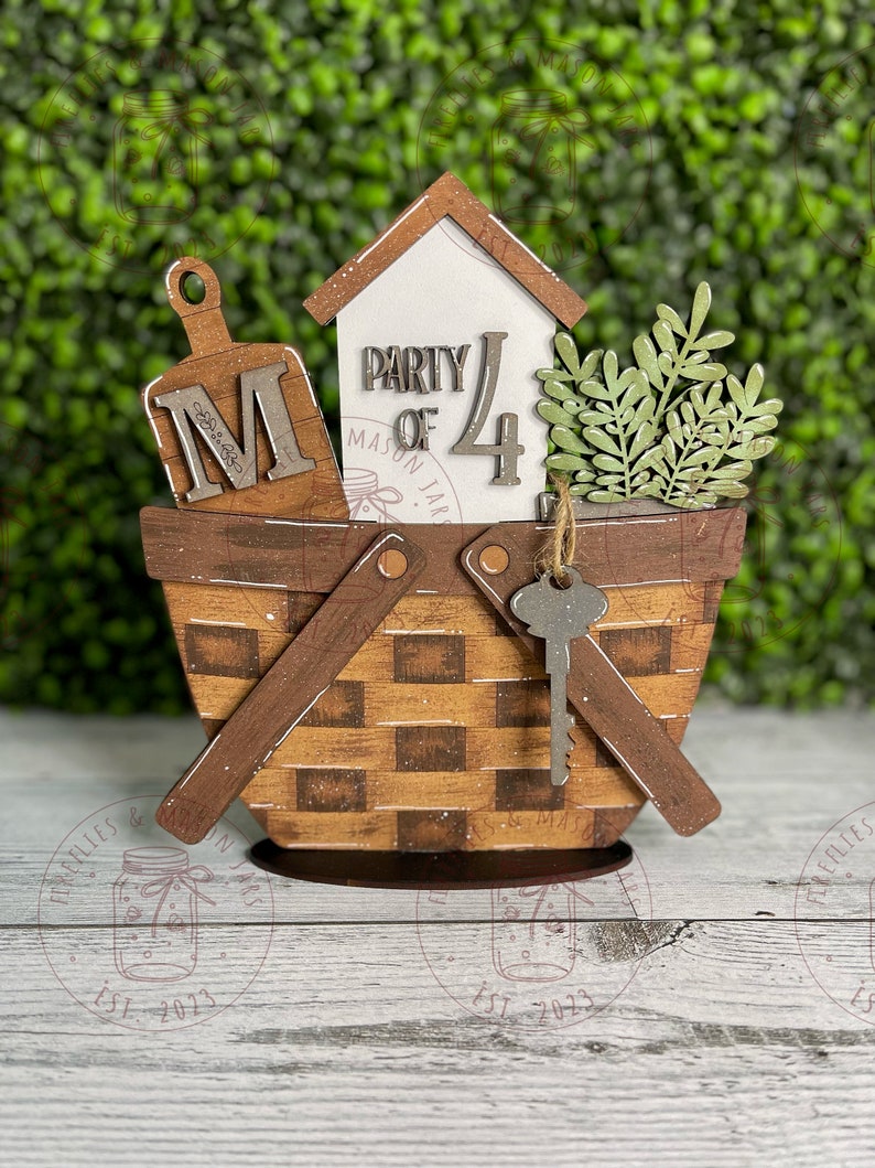 Personalized Home Addon for Large Flower Baskets and More