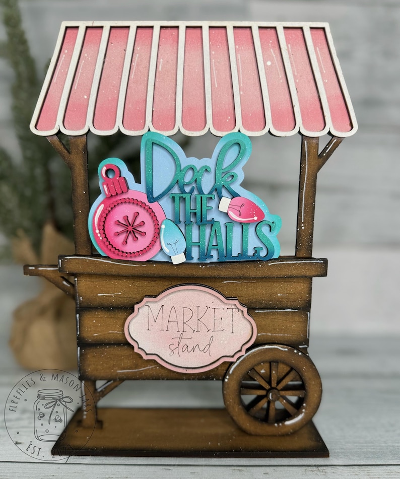 TINY DECK the HALLS, Interchangeable Flower Basket, Flowerpot, Market