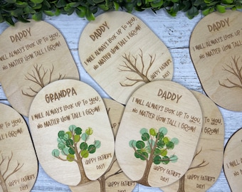 Imanes de pintura de dedos para el Día del Padre, regalo fácil de hacer en casa, Día de la Madre, regalos hechos a mano, recuerdo para papá y el abuelo.