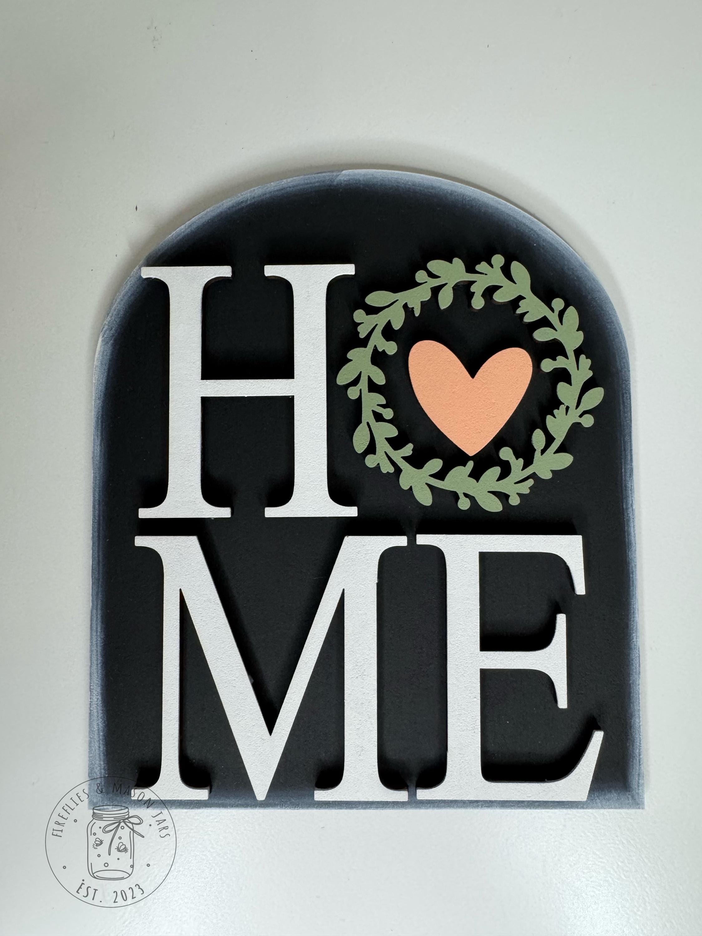 Small Arched Boho HOME Sign - Etsy