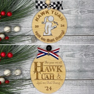Hawk Tuah 2024 Spit on that Thang Christmas Ornament, Viral Hawk Tuah Girl, Funny Gifts, Inappropriate Gifts