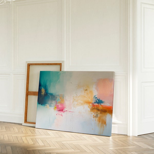 Canvas Print, Abstract Art Print, Minimalist, Large Wall Art, Living Room Decor, Framed Wall Art, Neutral | Aurora Muse 223