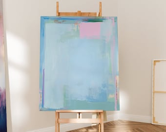 大きな抽象画、カラフルなキャンバス、大きな抽象プリント、縦長の絵画、キャンバス絵画、大きなアートプリント、ギフト | Aurora Muse 281
