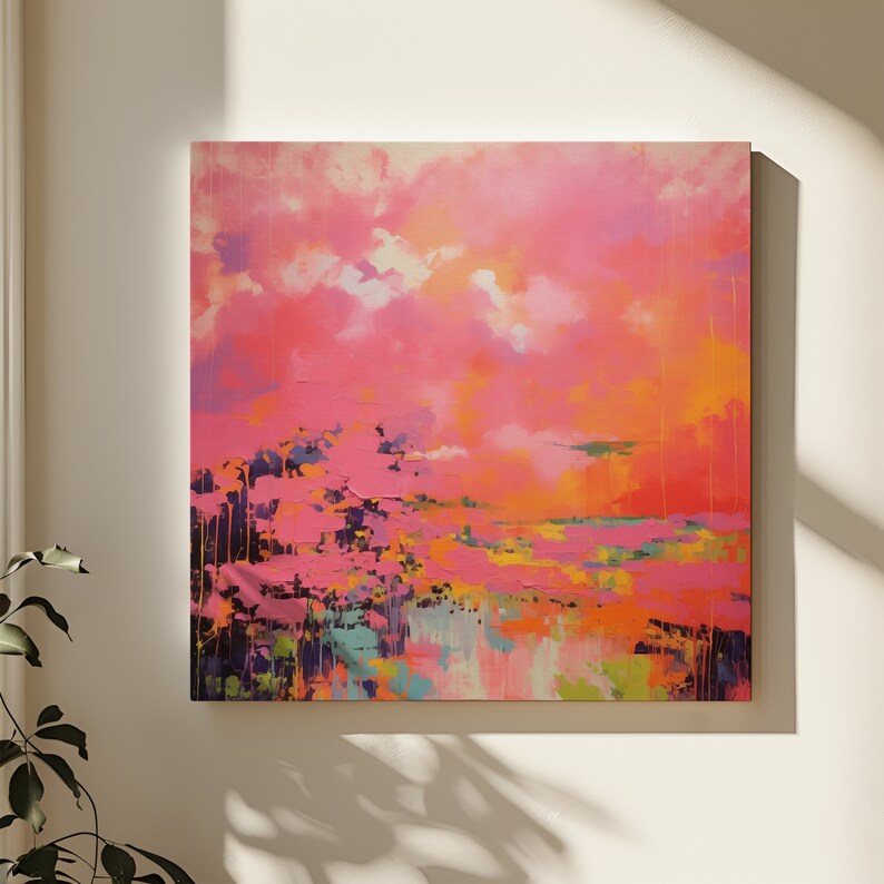 Wall Art, Abstract Painting, Large Canvas Art, Giclee Print, Modern