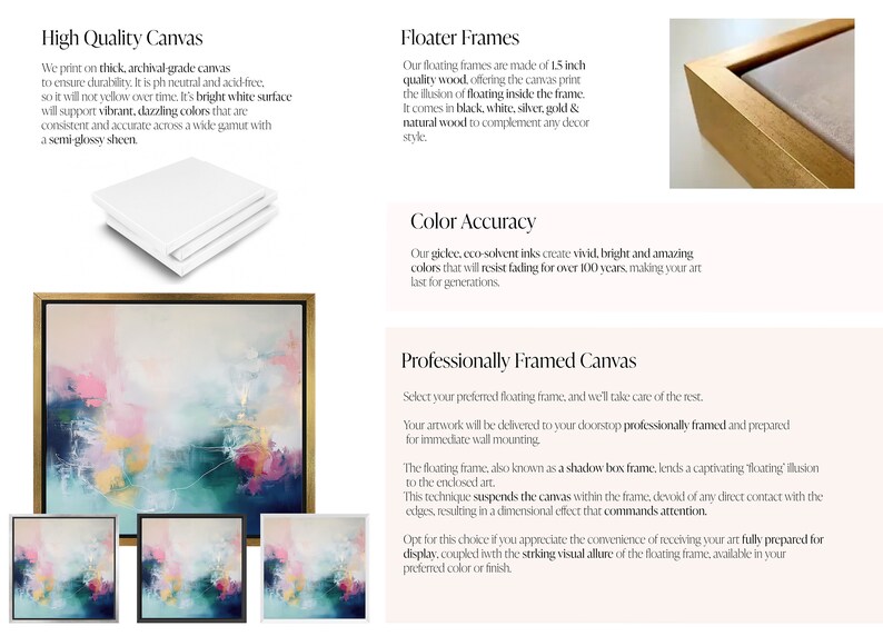 Wall Art, Large Canvas Abstract Art, Baby Blue Pastels, Fine Art Prints