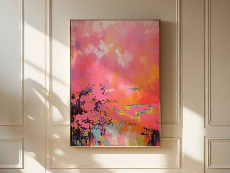 Wall Art, Abstract Painting, Large Canvas Art, Giclee Print, Modern