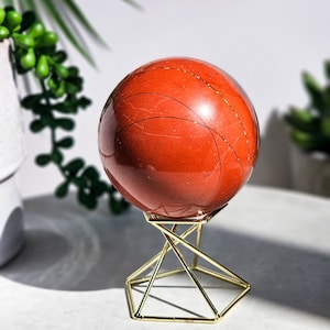Beautiful Unique Red Jasper Sphere