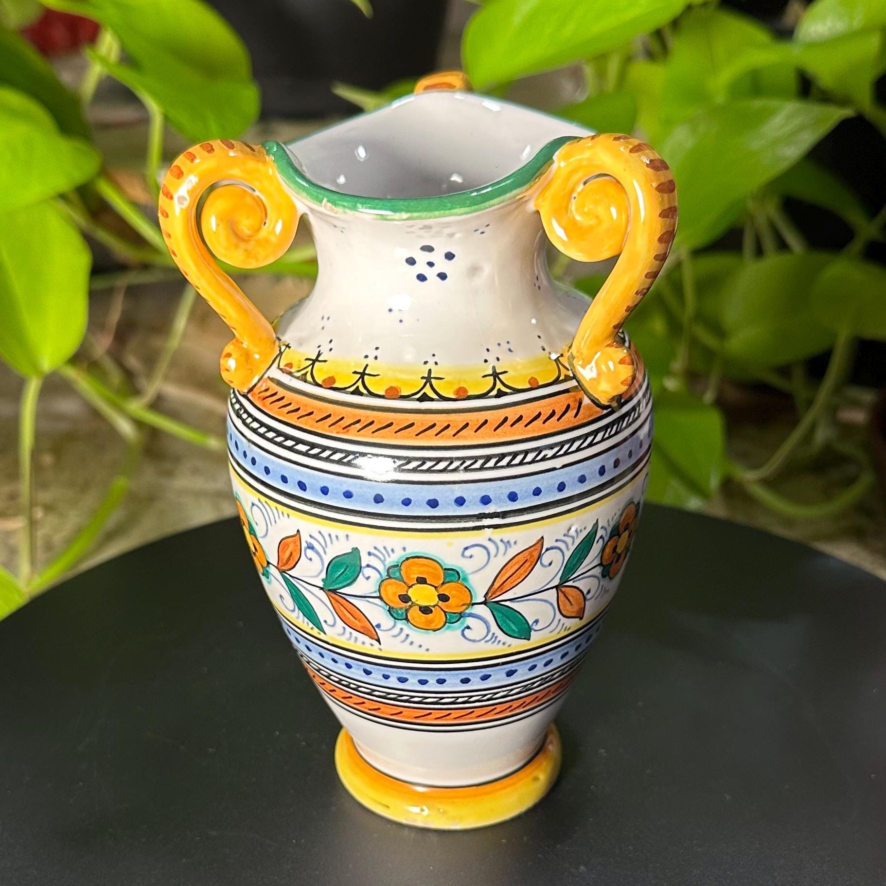 Deruta Vintage Vase - Etsy