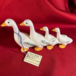 Goebel W Tyskland 4 gäss i rad, samlarfigur.