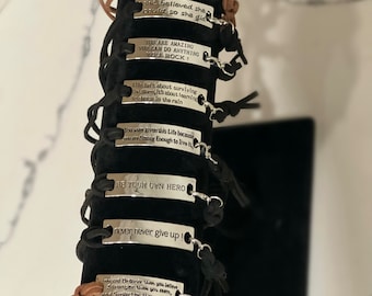 Inspirational Quote Bracelet