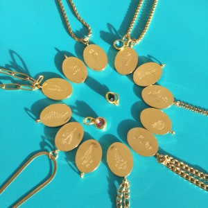 Colar de letras preenchidas em ouro 18K, dia dos namorados, colar de monograma, colar com nome personalizado, colar personalizado, presente para ele, presente para ela