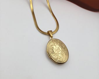 Aangepaste medaillonhanger cadeau, hart herdenkingsfoto, kerstcadeau medaillonketting