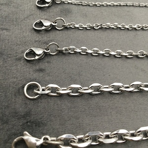 Silver ANCHOR Chain Necklace,Anchor chain for men , valentine's Day ,Waterproof Chain,Gift For Her,Gift For Him,Antitarnish Chain zdjęcie 1