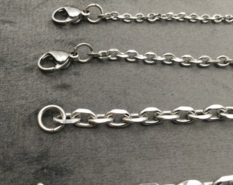 Collar de cadena ANCHOR de plata, cadena de ancla para hombres, día de San Valentín, cadena impermeable, regalo para ella, regalo para él, cadena antitarnish