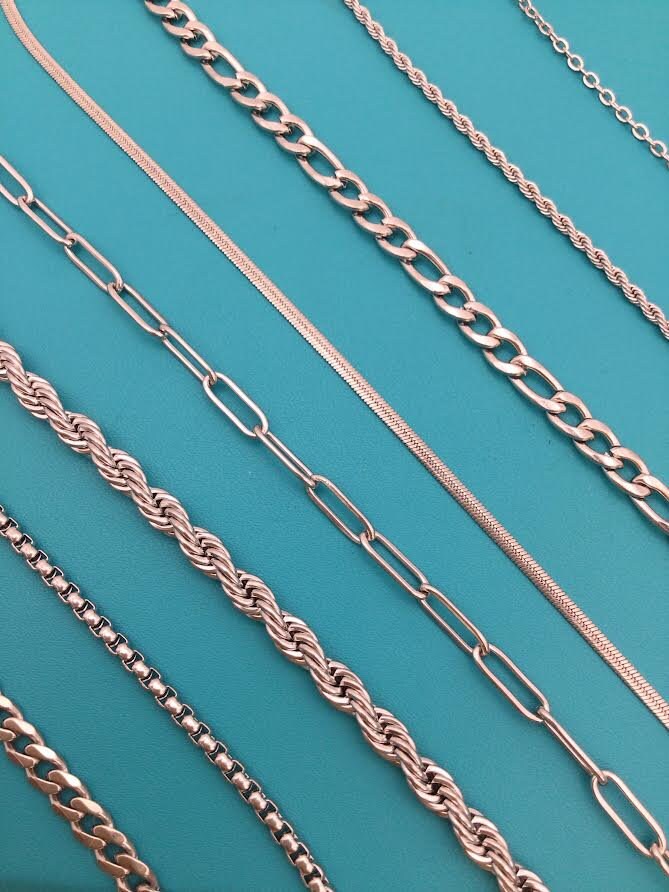 Silver Rope Chain Necklace,twist Chain Necklace,2mm 3MM 5mm 7MM Silver