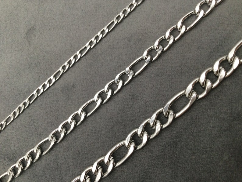 Silver ANCHOR Chain Necklace,Anchor chain for men , valentine's Day ,Waterproof Chain,Gift For Her,Gift For Him,Antitarnish Chain zdjęcie 9