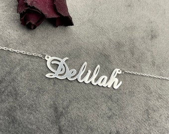 Custom Name Necklace,Personalized Jewelry,Name Necklace,Name Jewelry,Gift For MOM,Silver Necklace, Mother's Day Gift,Bridesmaid Gift