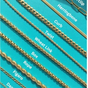 18K gold filled ketting, stoeprand, figaro, sierlijk, touwketting, Valentijnsdag, paperclipketting, slangenketting, Moederdagcadeau, cadeau voor haar