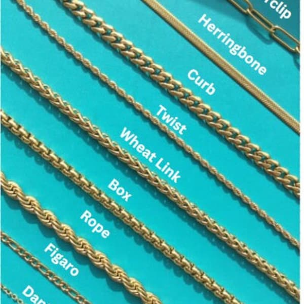 Gold Chain Anklet,Paperclip,Rope,Herringbone,Curb,Figaro Chain Anklet,Beach Anklet,Summer Anklet,Waterproof,Anklets For Women,Gift For Her