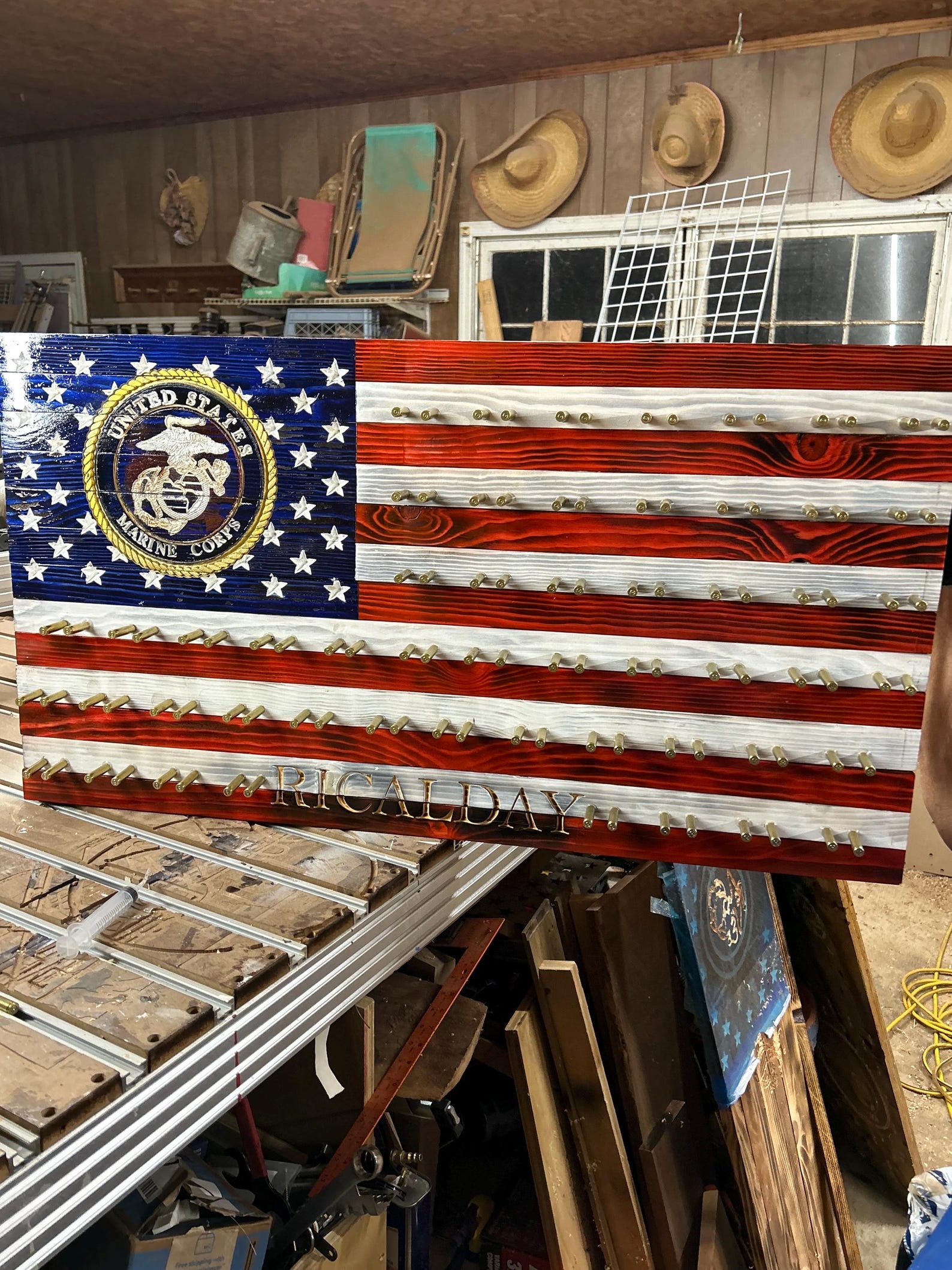 Military Coin Holder Flags With Fired Shells. - Etsy