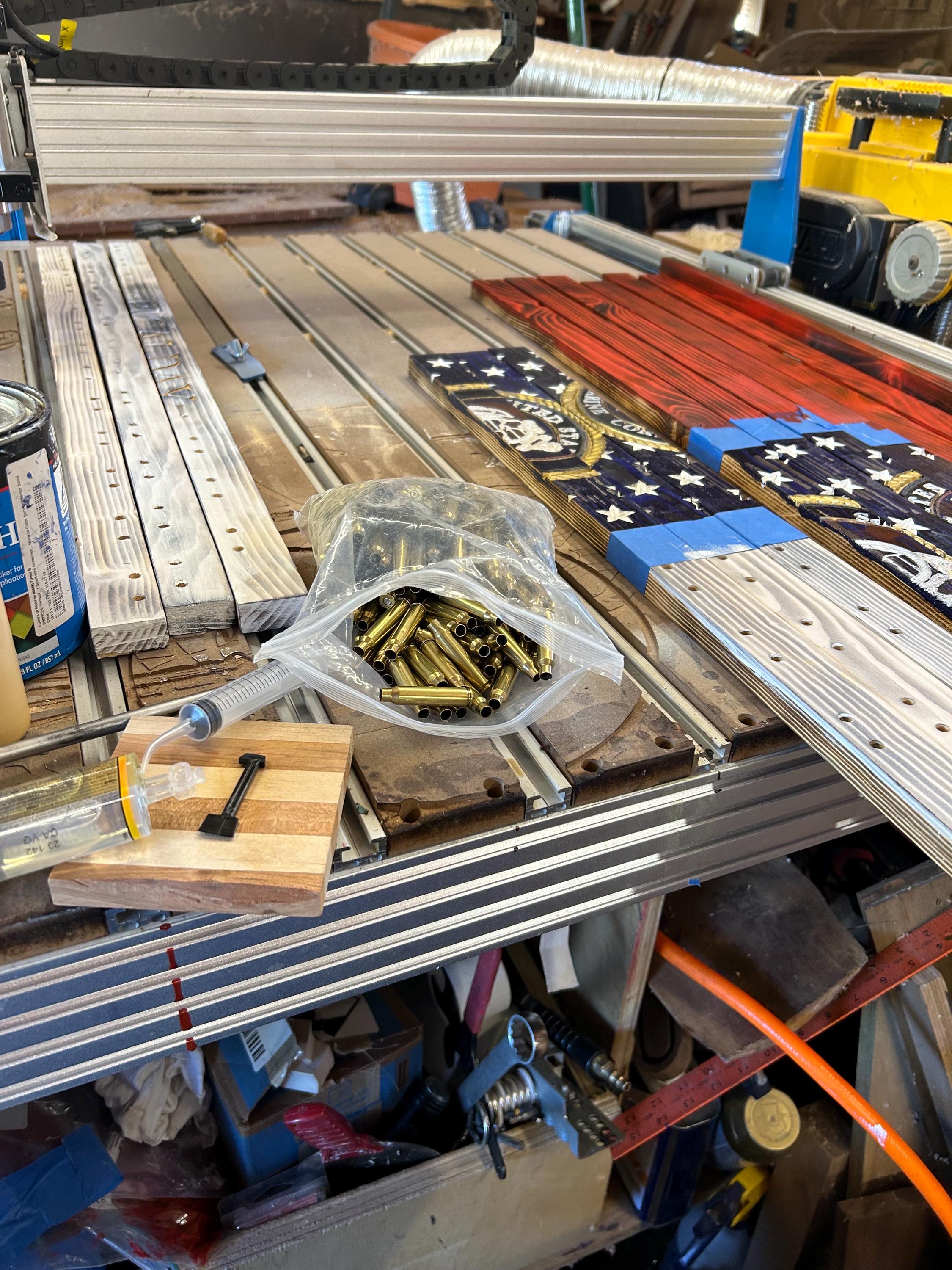 Military Coin Holder Flags With Fired Shells. - Etsy