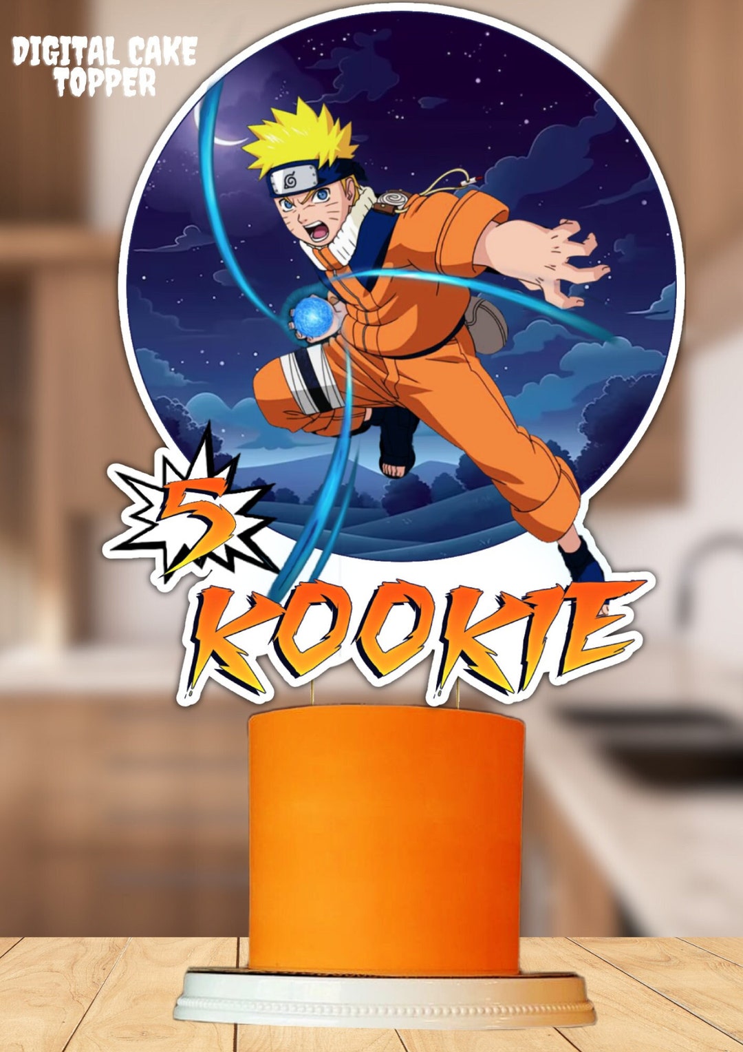 Naruto Cake Topper/ Naruto Printable Digital Cake Topper / Manga Cake ...