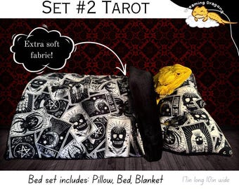 Spooky Bearded Dragon Bed Set