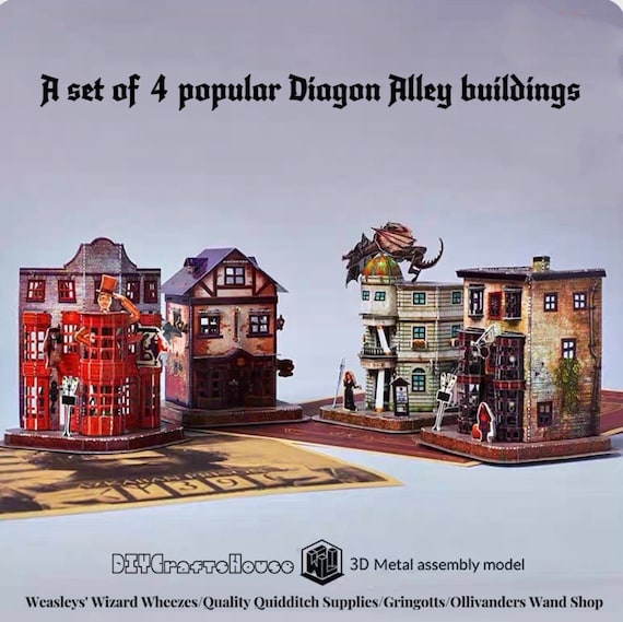 Diagon Alley Buildingsdiy Miniature Kit mini Craft Model room