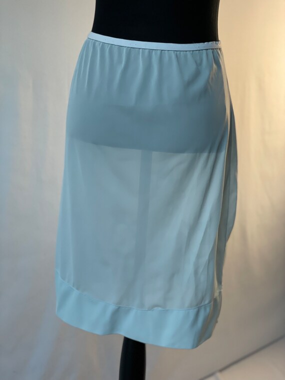 The CINDY Slip: 1960s Baby Blue Knee Length Slip - image 2