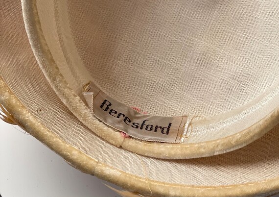 1950s Beresford Feather Brimmed Pillbox Hat - Etsy display picture 2