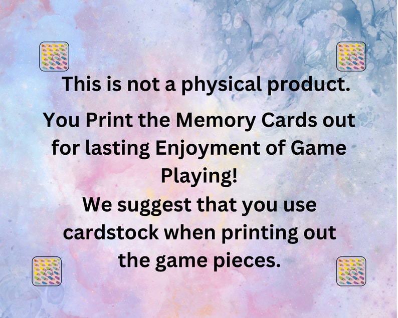 Memory Card Game Set 2 Random Pictures . Help Grow and Protect Your ...