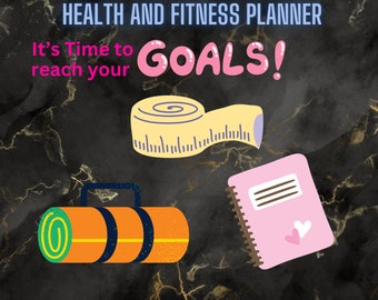 Planificador de salud y fitness. Un diario que te ayudará en tu camino hacia la buena forma física. neiceypartyfavorcreations.square.site