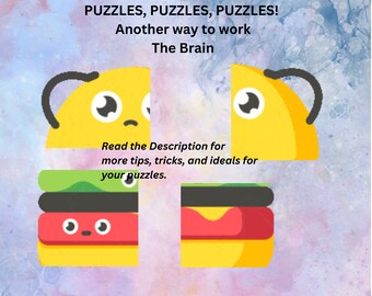 Puzzle per aiutare a far crescere e proteggere il tuo cervello. Dai un'occhiata qui: neiceypartyfavorcreations.square.site payhip.com/nlkprintablecreations