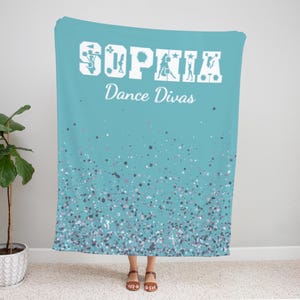 Personalized Cheer Blanket with Name and Team | Custom Cheerleading Gift