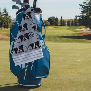Personalized Golf Towel—Custom Face Golf Gift for Dad, Best Mom by Par, Grandma, Grandpa