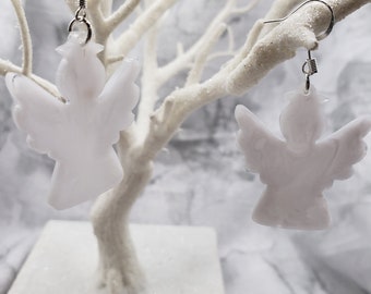 Angel dangle earrings