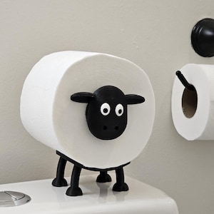Shaun the Toilet Paper Holder Sheep - Funny Toilet Roll - Bathroom Decor - Cute Organizer - Unique Toilet Bathroom Accessories - Home Decor