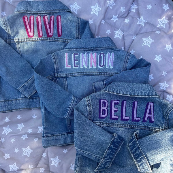 Toddler Jean Jacket Etsy
