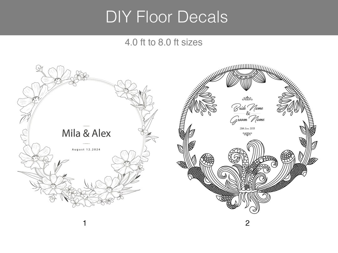 Custom Design Floor Decal Sticker Floor Graphic Floor Etsy
