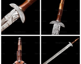 Handmade Viking Swords, Hand Forged Damascus Steel Swords, Viking Swords, Battle Ready Swords, Handmade Swords, Christmas Gifts.